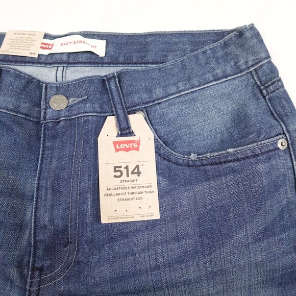 NEW Levi's 514 Straight Leg Jeans Boys 12 Husky (32x27) - Picture 3 of 10